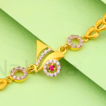 22KT Gold Ladies Classic Bracelet LB512 - Image 2