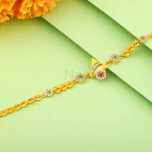 22KT Gold Ladies Classic Bracelet LB512