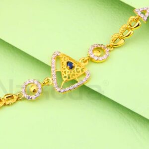 916 Gold CZ Hallmark Ladies Delicate Bracelet LB507
