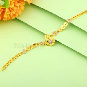 916 Gold CZ Hallmark Ladies Designer Bracelet LB506