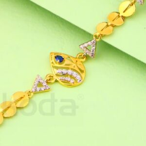 916 Gold CZ Hallmark Ladies Bracelet LB504