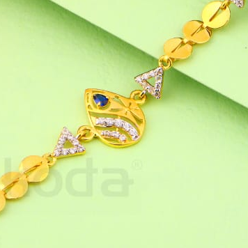 916 Gold CZ Hallmark Ladies Bracelet LB504 - Image 2