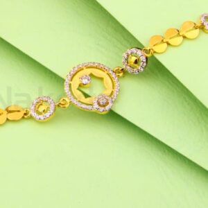 916 Gold CZ Ladies Stylish Bracelet LB566
