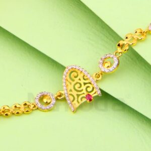 916 Gold CZ Ladies Gorgeous Bracelet LB564