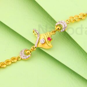916 Gold CZ Ladies Fancy Bracelet LB563