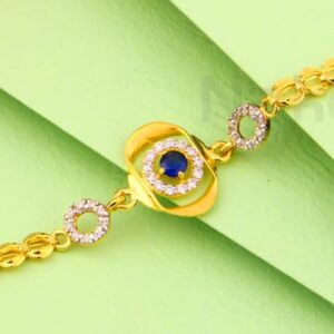 916 Gold CZ Ladies Bracelet LB558