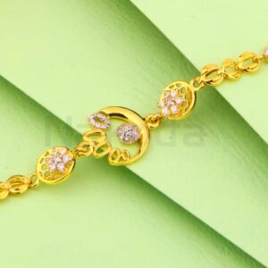 916 Gold Hallmark Ladies Delicate Bracelet LB579