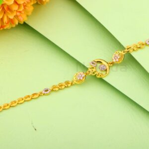 916 Gold Hallmark Ladies Delicate Bracelet LB579