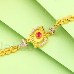 916 Gold Ladies Delicate Bracelet LB569