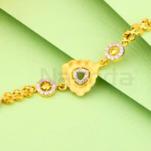 916 Gold Ladies Classic Bracelet LB568