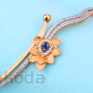 18KT Rose Gold CZ Fancy Womens's Kada RLKB402