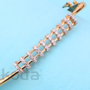 18KT Rose Gold CZ Exclusive Womens's Kada RLKB403
