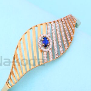 18KT Rose Gold CZ Delicate Womens's Kada RLKB404