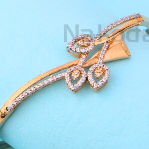 18KT Rose Gold CZ Womens's Kada RLKB407
