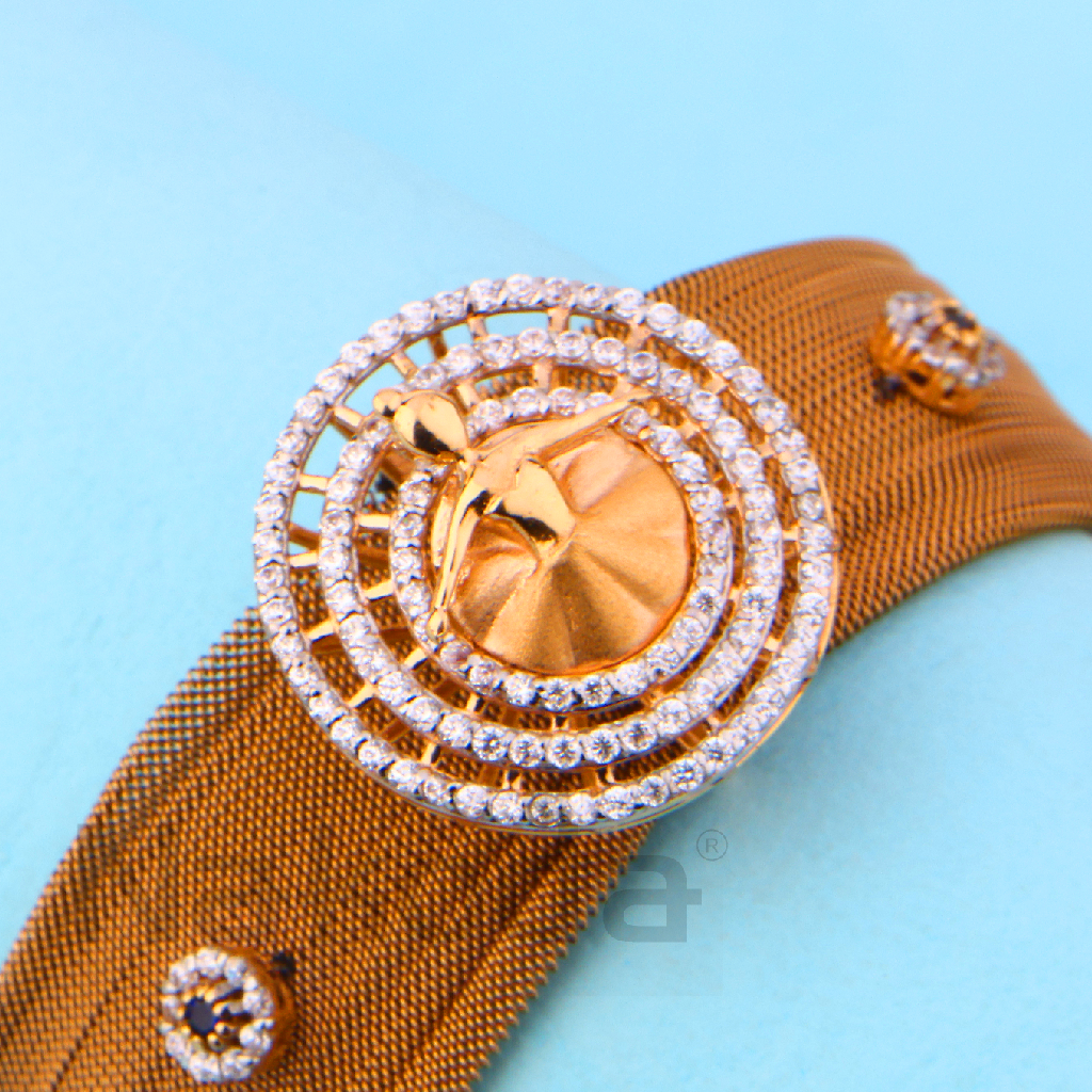 18KT Rose Gold Exclusive Ladies Kada RLKB411 - Image 2