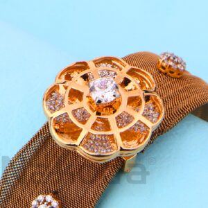 18KT Rose Gold Delicate  Ladies Kada RLKB412