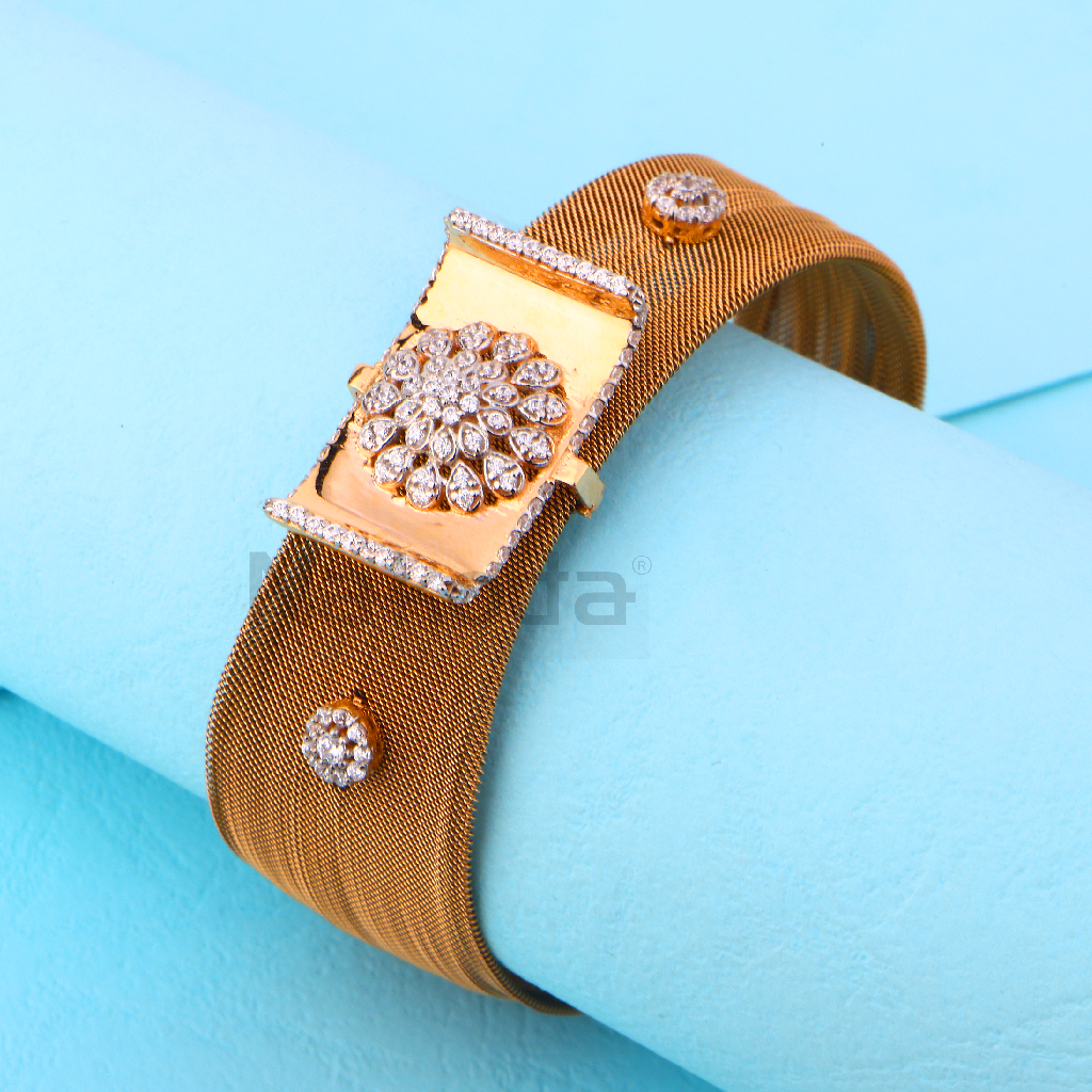 18KT Rose Gold Classic Ladies Kada RLKB414