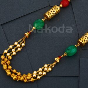 916 Gold Ladies Classic Antique Chain Mala AC316