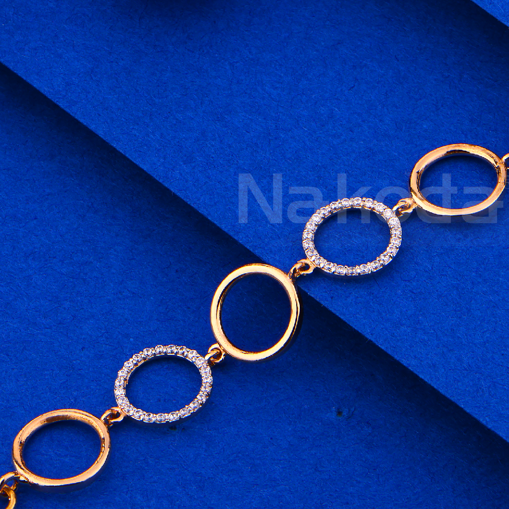 750 Rose Gold Gorgeous Ladies Bracelet RLB105 - Image 2