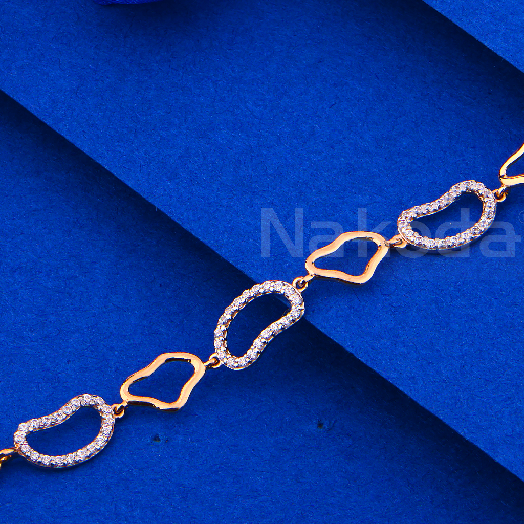 750 Rose Gold Exclusive Ladies Bracelet RLB106 - Image 2