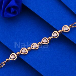 750 Rose Gold Women's Gorgeous CZ  Bracelet RLB112
