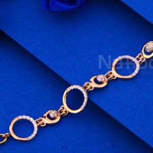 750 Rose Gold Women's Designer CZ  Bracelet RLB116