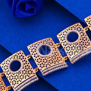 750 Rose Gold Women's Classic CZ  Bracelet RLB117