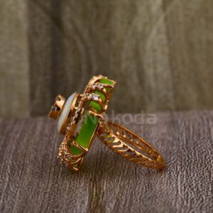 750 Rose Gold CZ Ladies Stylish Ring RLR908