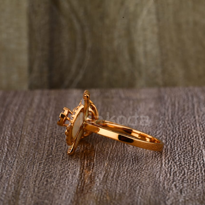 750 Rose Gold Hallmark Gorgeous Ladies Ring RLR902 - Image 2
