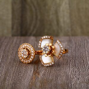 750 Rose Gold Hallmark Gorgeous Ladies Ring RLR902