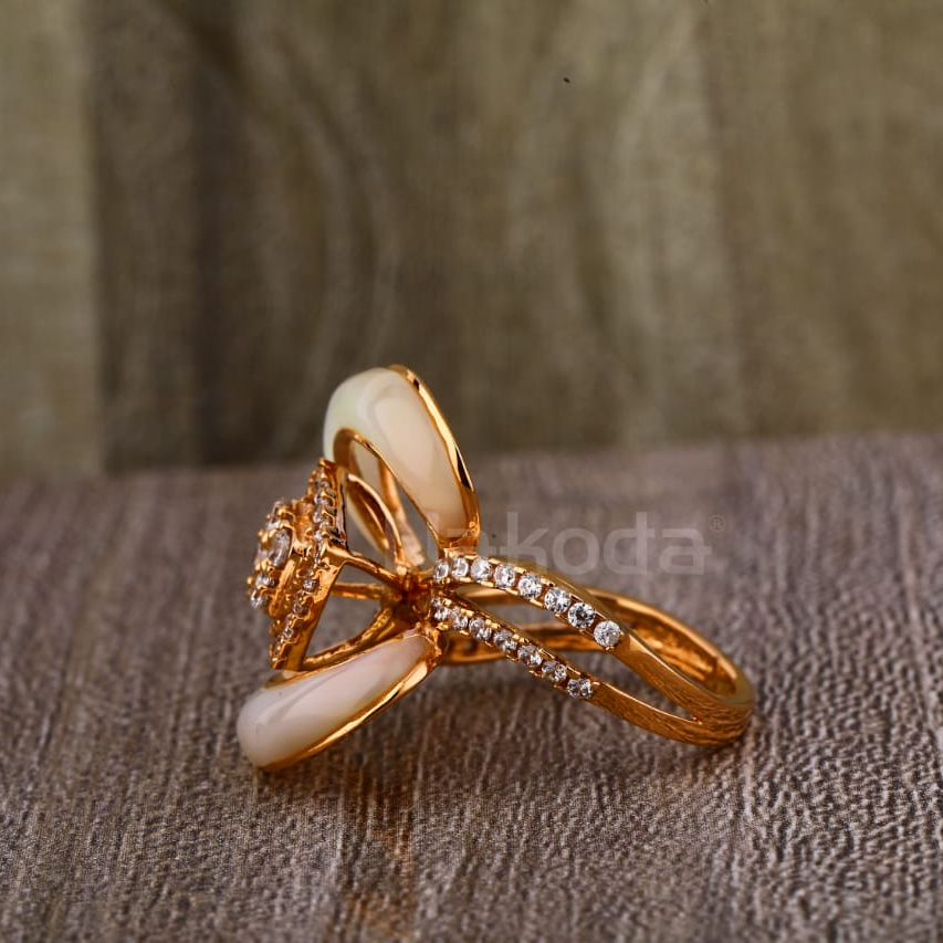 750 Rose Gold Hallmark Exclusive Ladies Ring RLR904 - Image 2
