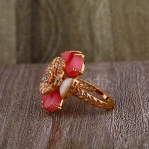 750 rose gold hallmark delicate ladies ring rlr906