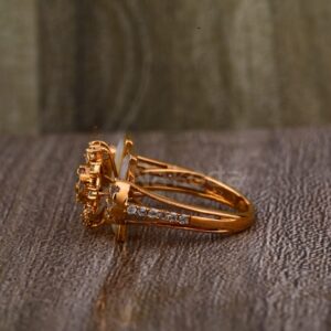750 rose gold ladies stylish ring rlr887