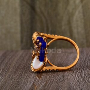 750 Rose Gold Hallmark Ladies Ring RLR888