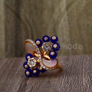 750 Rose Gold Hallmark Ladies Ring RLR888