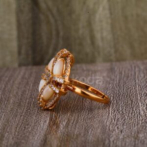 750 Rose Gold Ladies Exclusive Ring RLR892