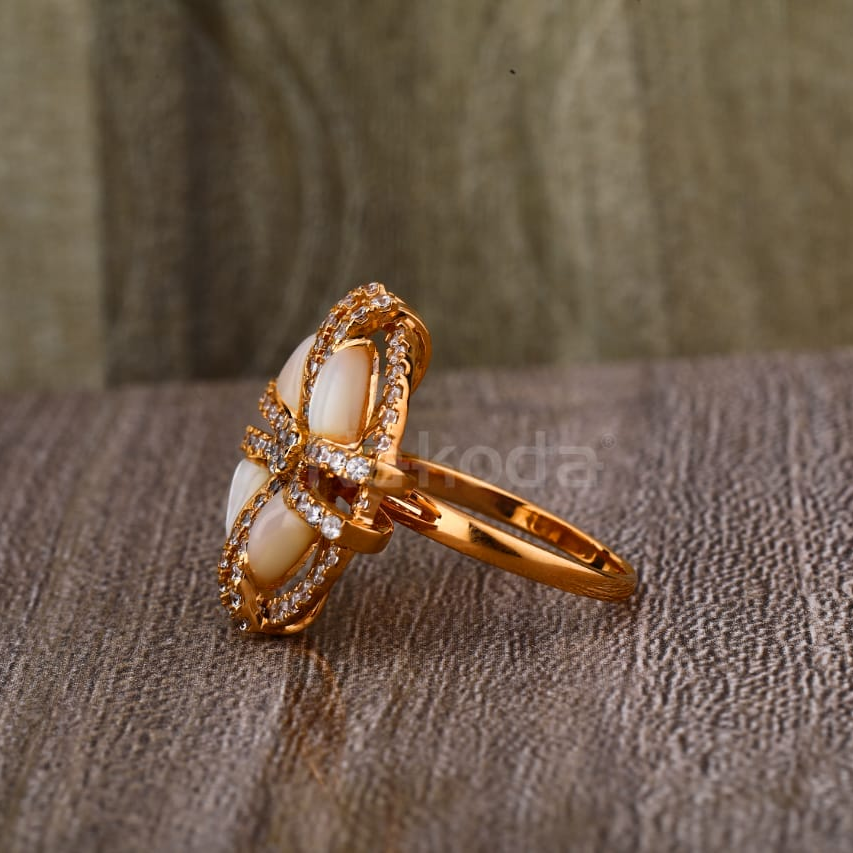 750 Rose Gold Ladies Exclusive Ring RLR892 - Image 2