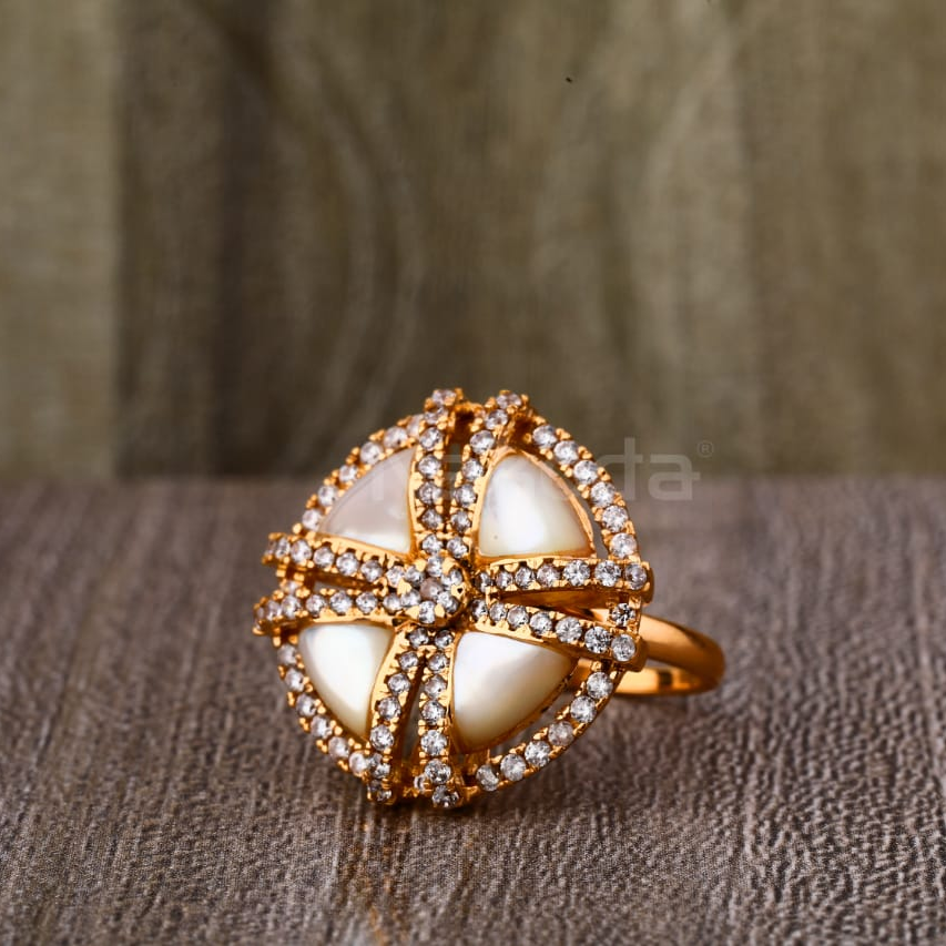 750 Rose Gold Ladies Exclusive Ring RLR892