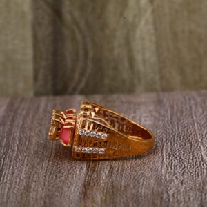 750 Rose Gold Ladies Classic Ring RLR895