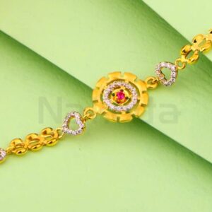 916 Gold CZ Ladies Stylish Bracelet LB543