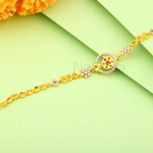 916 Gold CZ Ladies Gorgeous Bracelet LB544