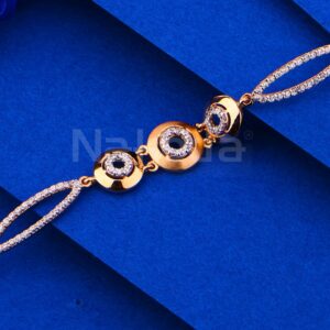 18kt rose gold classic ladies bracelet rlb97