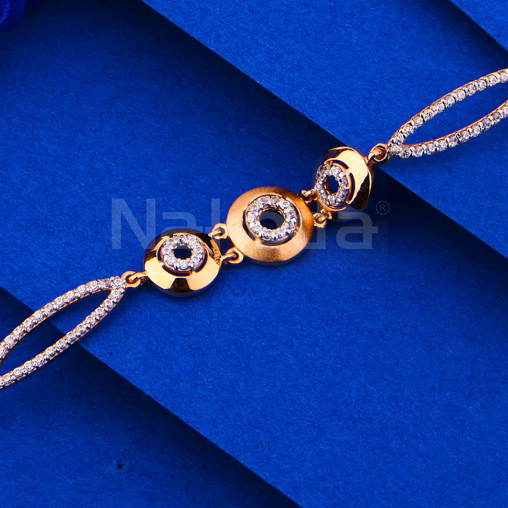 18kt rose gold classic ladies bracelet rlb97 - Image 2