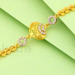 916 Gold CZ Ladies Designer Bracelet LB550
