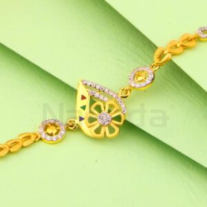 916 Gold Hallmark Ladies Stylish Bracelet LB553