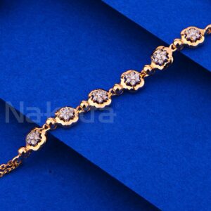 750 Rose Gold CZ Hallmark Women's  Bracelet RLB89