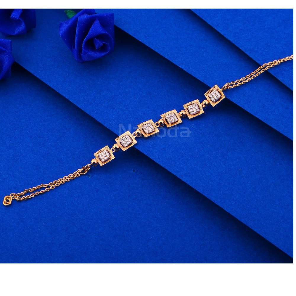 750 Rose Gold Gorgeous Ladies Bracelet RLB87