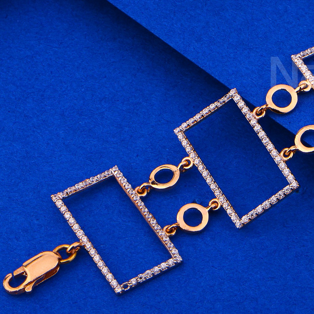 750 Rose Gold Exclusive Ladies Bracelet RLB85 - Image 2