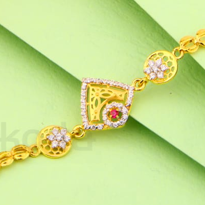 916 Gold Hallmark Ladies Exclusive Bracelet LB530 - Image 2