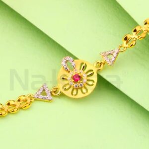 916 Gold Hallmark Ladies Classic Bracelet LB533